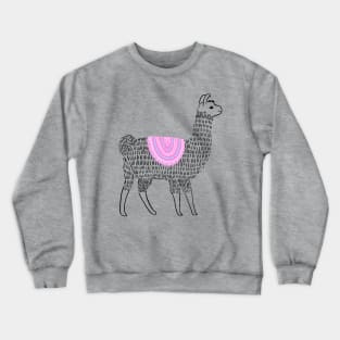 Boho Llama Crewneck Sweatshirt